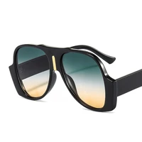 2021 New Arrival Fashion Shield Sunglasses Women Men Original Cool Frame Gradients Lens Brand Designer Hot Selling Leopard Black
