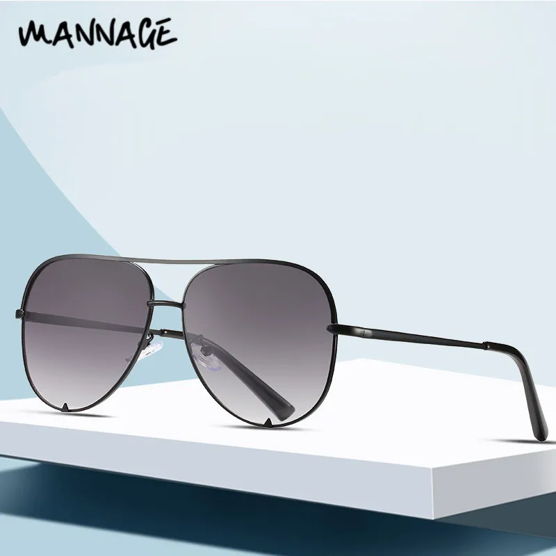 Солнцезащитные очки авиаторы мужские в металлической оправе Классические