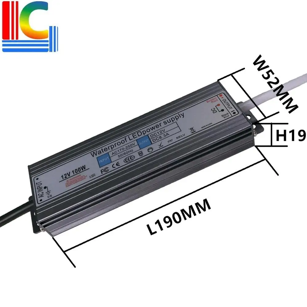 

CB 100W IP65 Водонепроницаемый светодиодный импульсный источник питания 12V 24V светодиодный адаптер драйвера 8.3A 4.16A подводный светильник подземн...