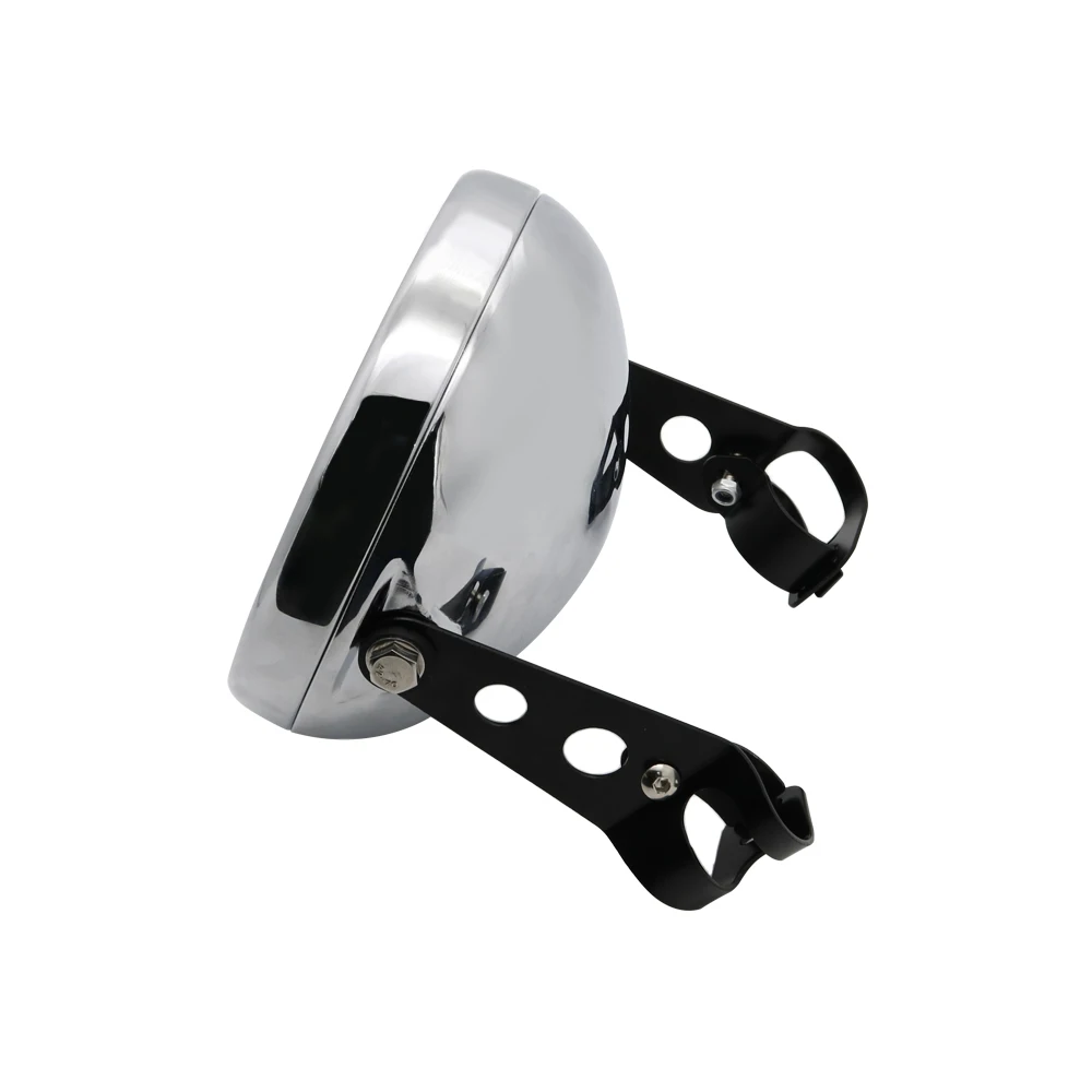 housing and bracket " фары корпус лопасти для мотоциклов Универсальный Корпус для KAWASAKI Honda Yamaha Chopper Кафе Racer Bobbe - Цвет: housing and bracket