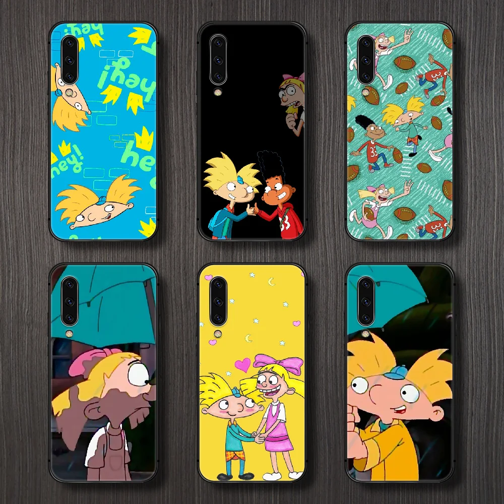 Мультфильм Эй Арнольд чехол для телефона Samsung Galaxy A10 A20 A30 E A40 A50 A51 A70 A71 J 5 6 7 8 S черный