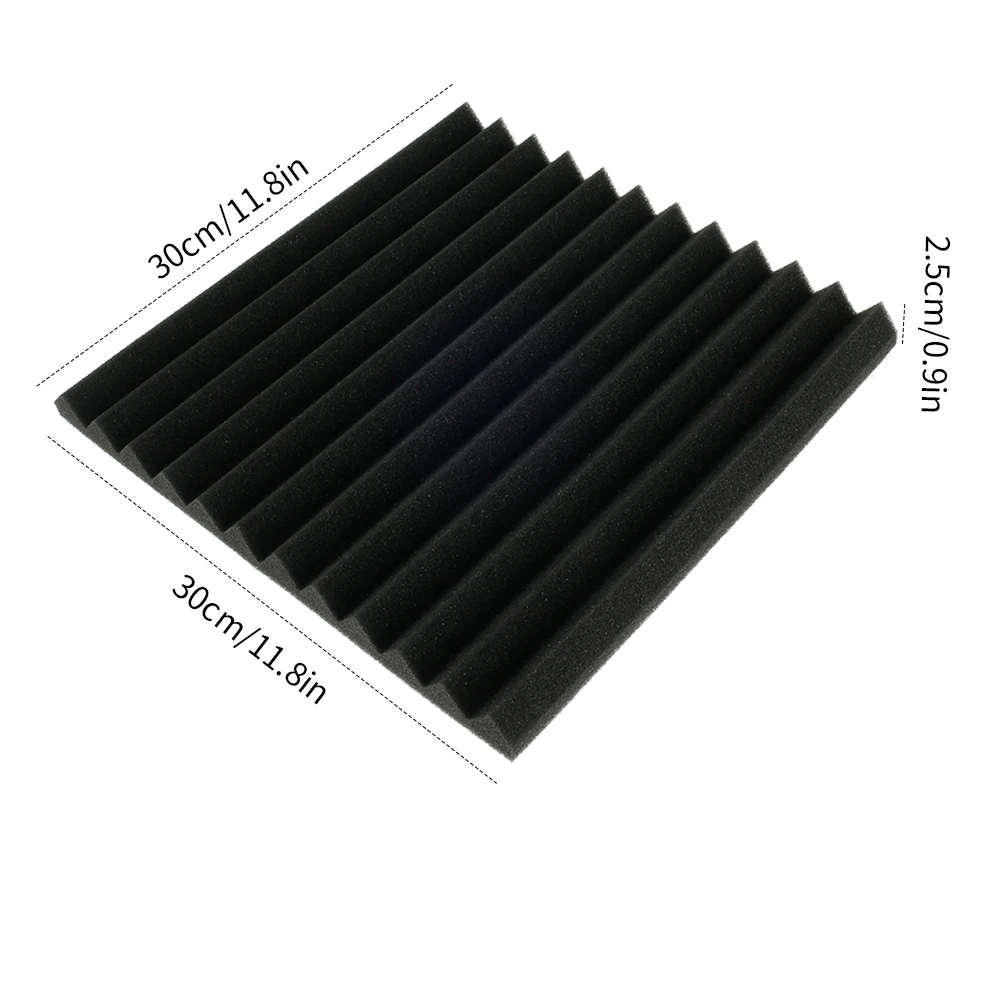 12 шт. звукоизоляционная губка для студийной акустической пены 30 х30х2 5