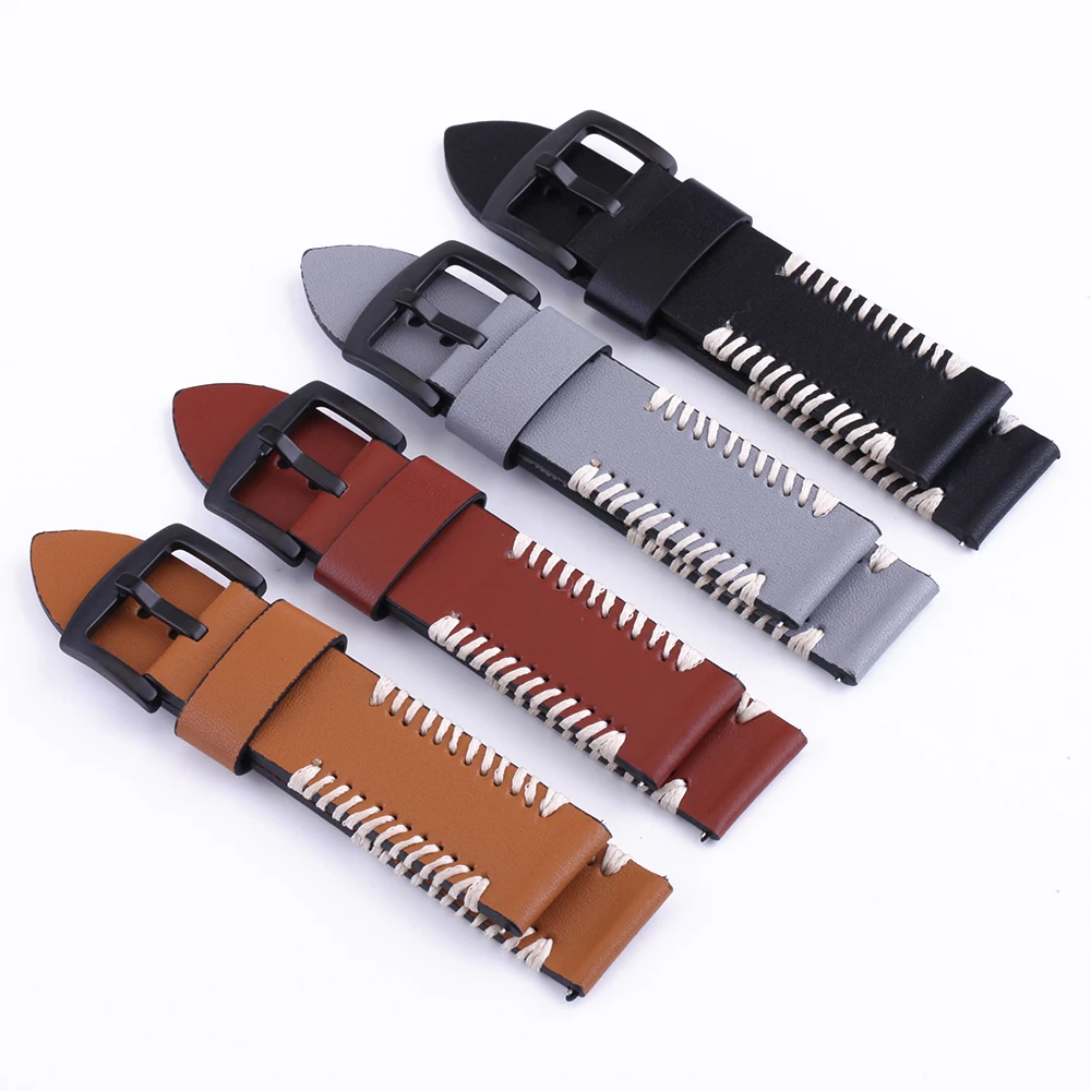 

Smart watch strap for Samsung Gear S2 S3 Genuine Leather Watchbands wristband bracelet For Samsung galaxy watch 42 46mm