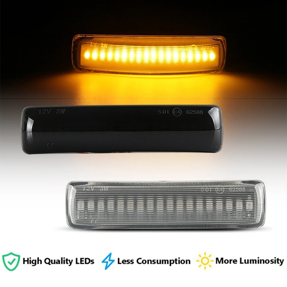 

2Pcs Dynamic LED Turn Signal Repeater Side Maker Mudguard Light For Land Rover Rang Rover Sport LR2 Freelander LR3 LR4 Discovery