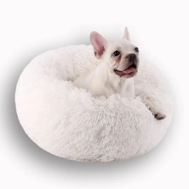 

Dog Bed Long Plush Dount Basket Calming Cat Beds Hondenmand Pet Kennel House Soft Fluffy Cushion Sleeping Bag Mat for Large Dogs