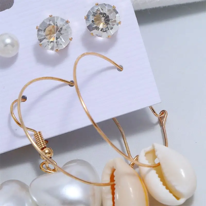 

Beach Shell Earrings for Women Best Holiday Gift Drop Earrings set
