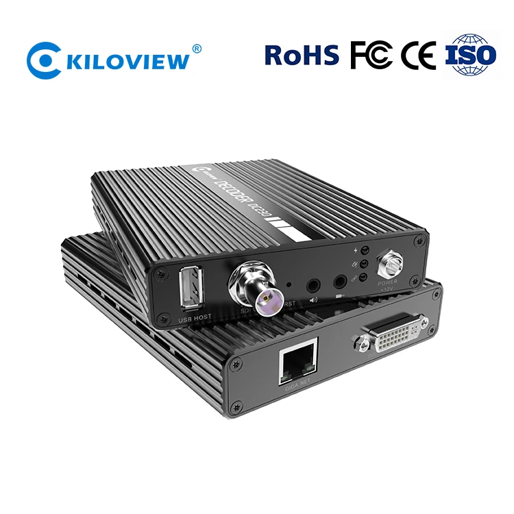 

Kiloview HD Video decoder H.264 IP to SDI HDMI VGA Decoder Hardware