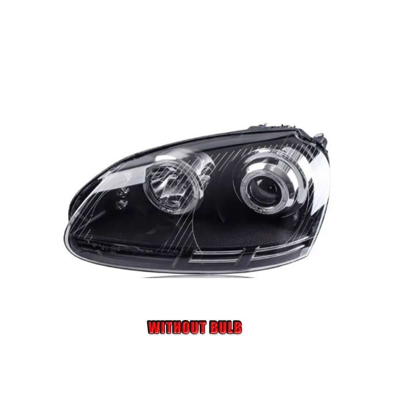 2 шт. автомобильный стиль светодиодный фары для vw Jetta 2006-2011 для Jetta головной фонарь светодиодный DRL объектив двойной луч H7 HID Xenon bi xenon объектив - Цвет: without bulb version