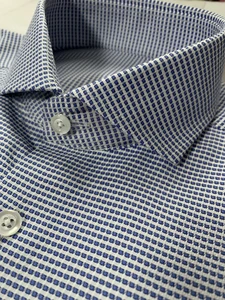 Рубашка мужская классическая, в стиле 80-х, деловая, с узором, 2020