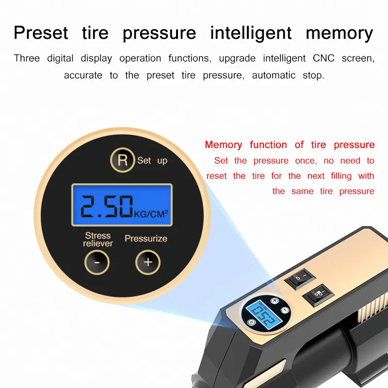 

New Car Air Compressor 12V 120w 35L Protable Electric Car Air Pump Tire Inflator Pumb Auto Tyre Pumb For Car Motorcycle Bicycle