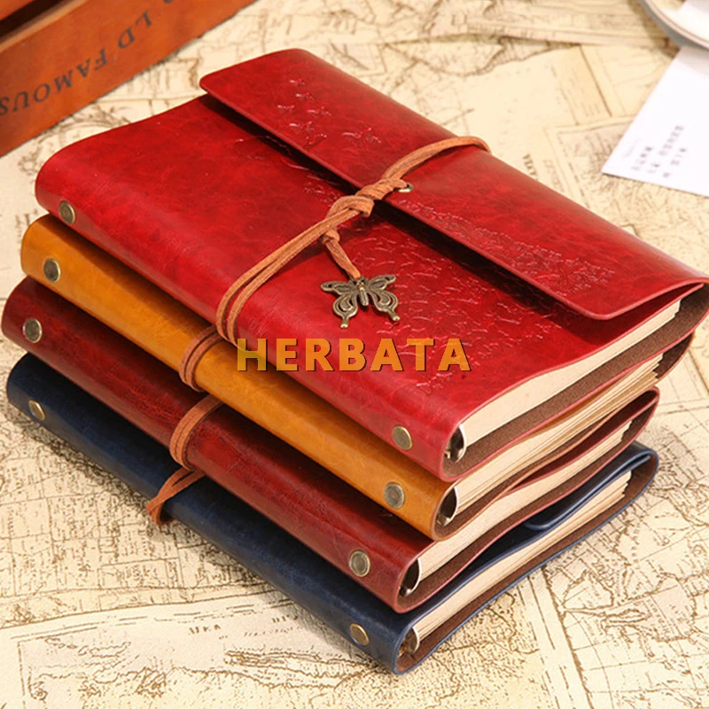 A6 свободный лист ПУ ноутбук пополнение спиральная переплетка чистая крафт