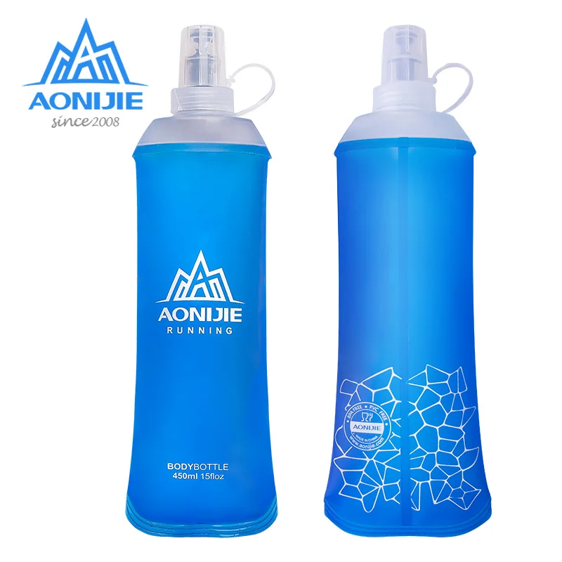 

AONIJIE SD19 R450 мягкая складная фляжка 450 мл бутылка для воды ТПУ не содержит Бисфенол А упаковка для бега гидратации поясная сумка жилет марафон