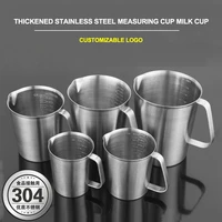 2005001000ml stainless steel measuring cup mug mixing resin tools precision graduated kitchen jug pour spout baking cooking