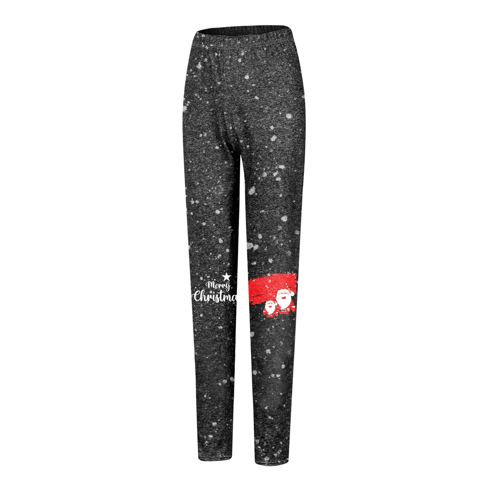 Женские Леггинсы с рождественским принтом эластичные универсальные облегающие
