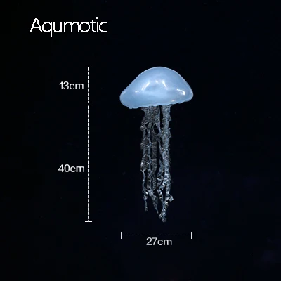 blue 53cm Aqumotic Висячие Медузы украшения Силикагель 3d Медузы Искусство большой кулон орнамент реквизит в морском стиле для вечерние - Цвет: blue 53cm