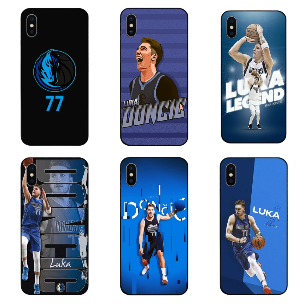 

For Iphone 13 12 Pro Mini 11Pro Max Se2020 6s 7 8 Plus X XS XR Xsmax Luka Doncic Phone Case King Of Europe Black Sotf TPU Cover