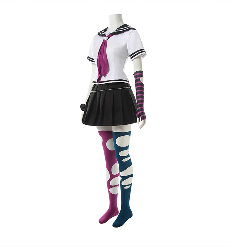 Унисекс аниме Danganronpa2 Mioda Ибуки косплей костюм мультфильм Хэллоуин Униформа с