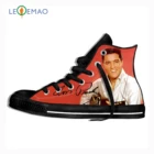 Женские парусиновые туфли Elvis Presley, повседневные туфли с высоким верхом, на шнуровке, на плоской подошве, осень 2019