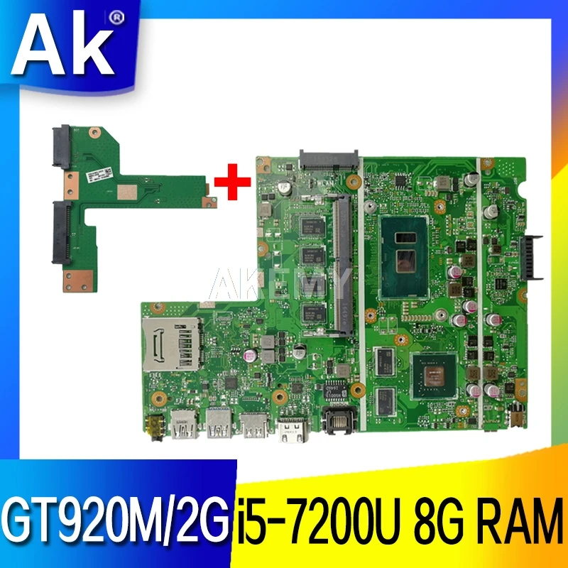 X541UVK материнская плата 8 Гб RAM/I5 7200U/AS GT920M/V2G для For Asus X541UJ X541UV X541U F541U