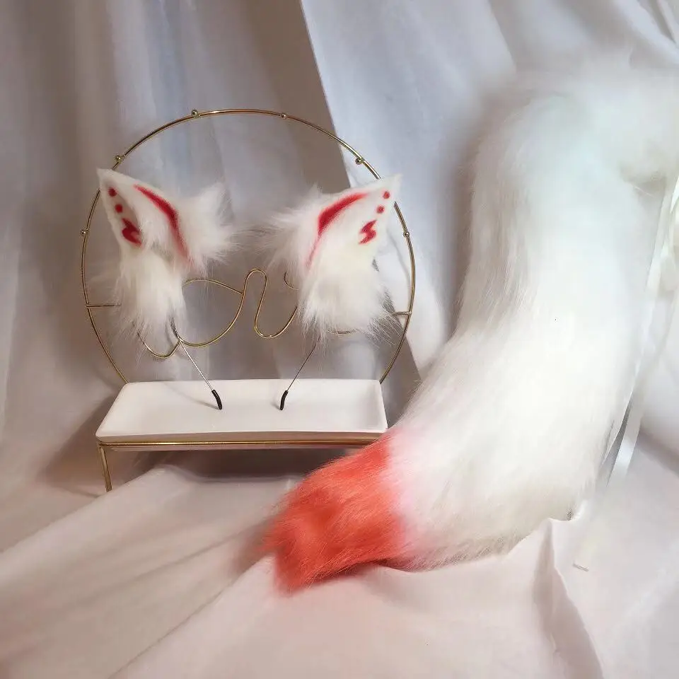 Повязка на голову для косплея аниме демон лиса чудовище хвост волчье ухо кошачьи