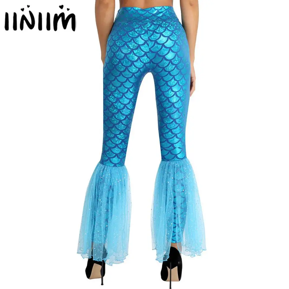 Женские модные весенние брюки фэнтезийные костюмы русалки на Хэллоуин для