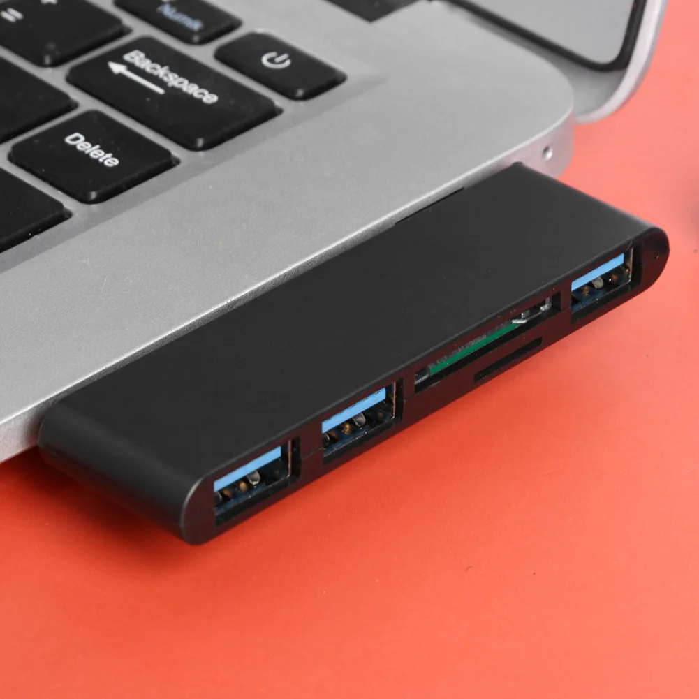

5Gbps 3 USB 3.0 SD TF Card Reader Portable 5 in 1 USB 3.0 HUB Splitter Converter USB Extension Cable HUB Charge
