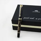 Ручка перьевая Jinhao, черно-золотая металлическая, 500 мм, 0,5