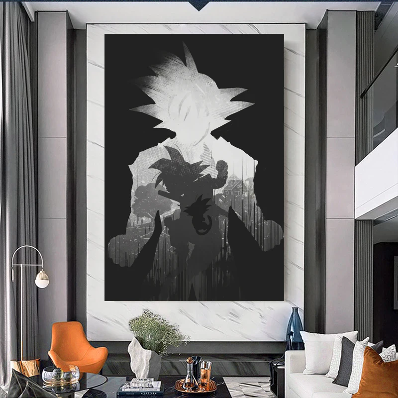 

Canvas Painting Wall Art Woku Luffy And Naruto Naruto Posters and Prints Wall Pictures for Living Room Decoration Home Decor