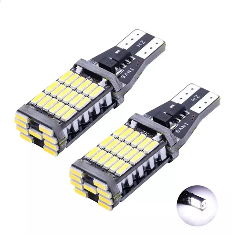 

2x 1200Lm T15 W16W светодиодные лампы Canbus 920 921 4014SMD супер ярсветильник автомобильные фонари заднего хода для Ford Fiesta Fusion Focus Mazda 3 5