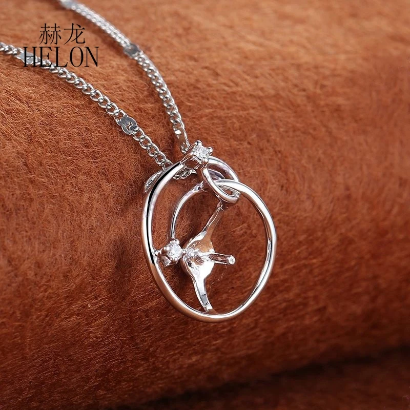 HELON одноцветное Белое золото 14 карат Biillant настоящие природные алмазы хорошее