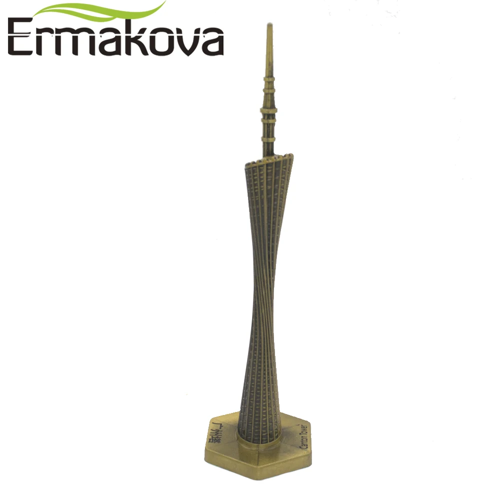 ERMAKOVA гуанчжоу кантонская башня модель Металлическая статуэтка китайская