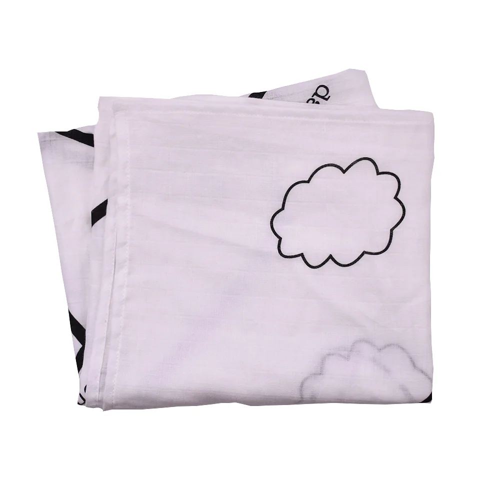 Детское одеяло ежемесячный рост новорожденный муслиновая хлопковая Пеленка