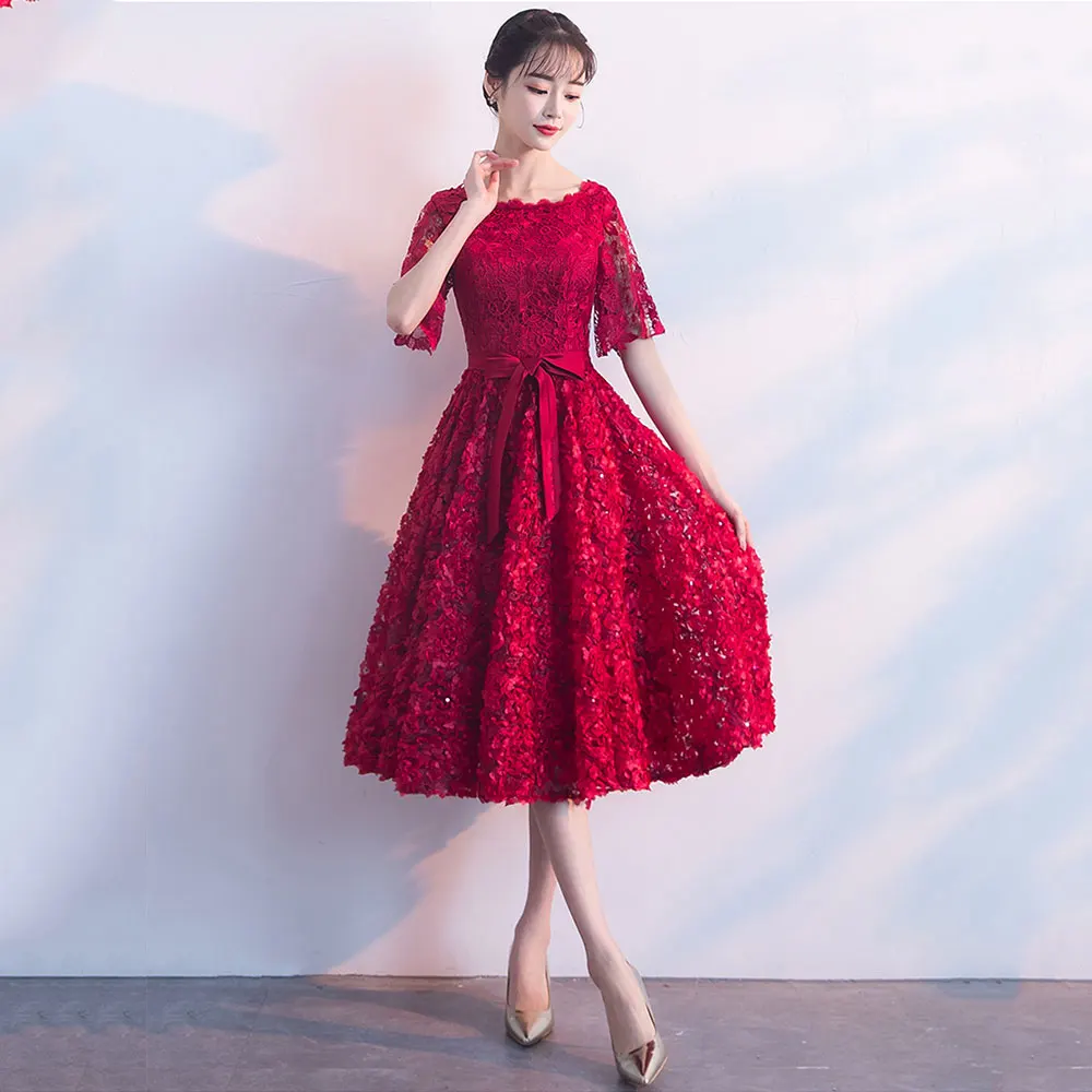 Женское кружевное платье VENI LYNN Черное короткое цвета хаки на выпускной свадебное