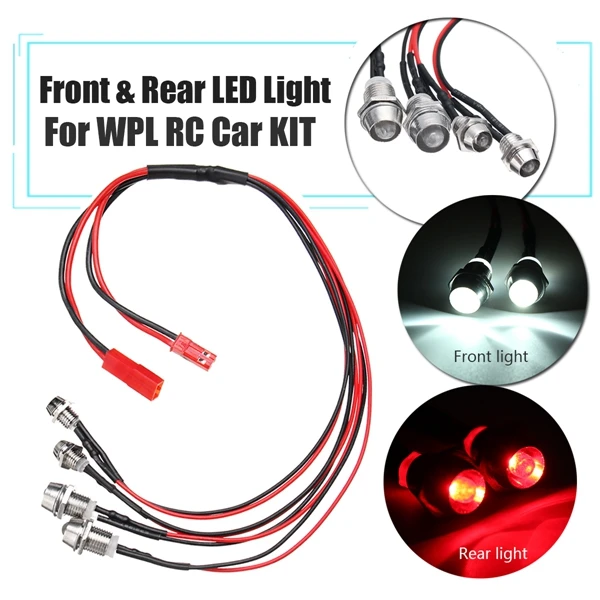 Для WPL RC Car Truck Kit пластиковый прочный красный/белый ESC DIY набор обновленных деталей