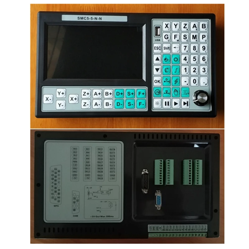 

CNC 5axis Stand Alone Motion Controller Offline CNC Controller SMC5-5-N-N 500KHz 7 Inch Large Screen Replace Mach3 USB Motion Co