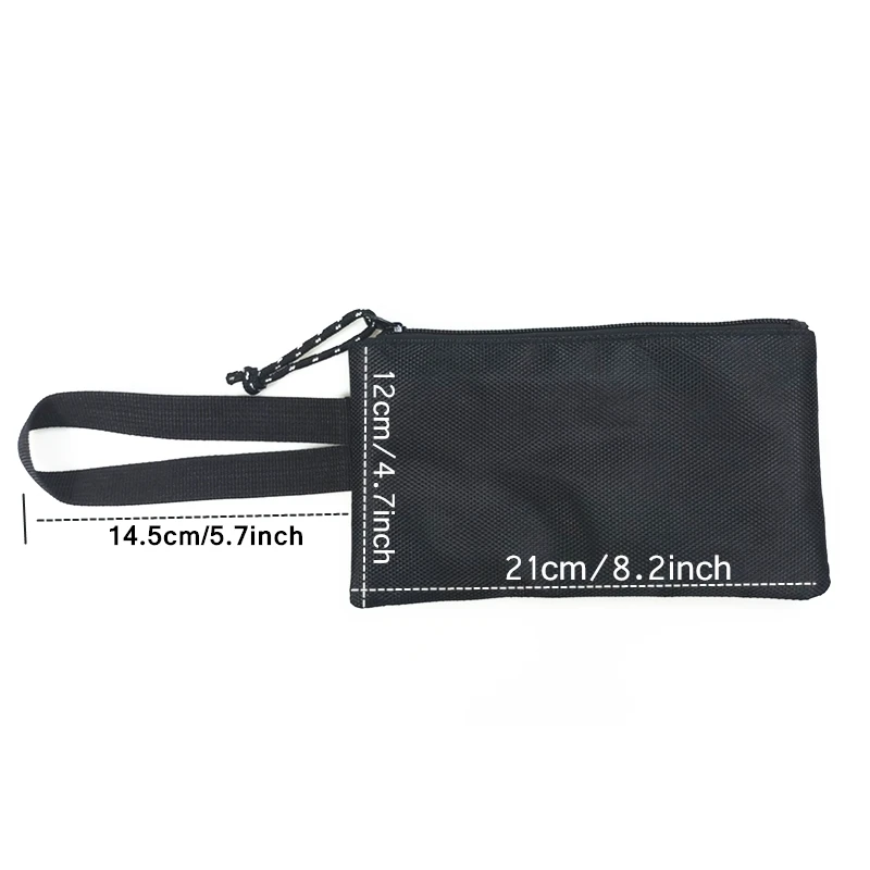 Мужская сумочка кошелек на молнии черная тонкая Сумочка клатч из Оксфорда мини