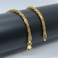 woman man yellow gold color circle link gold filled bracelet gift jewelry bracelet hot sale