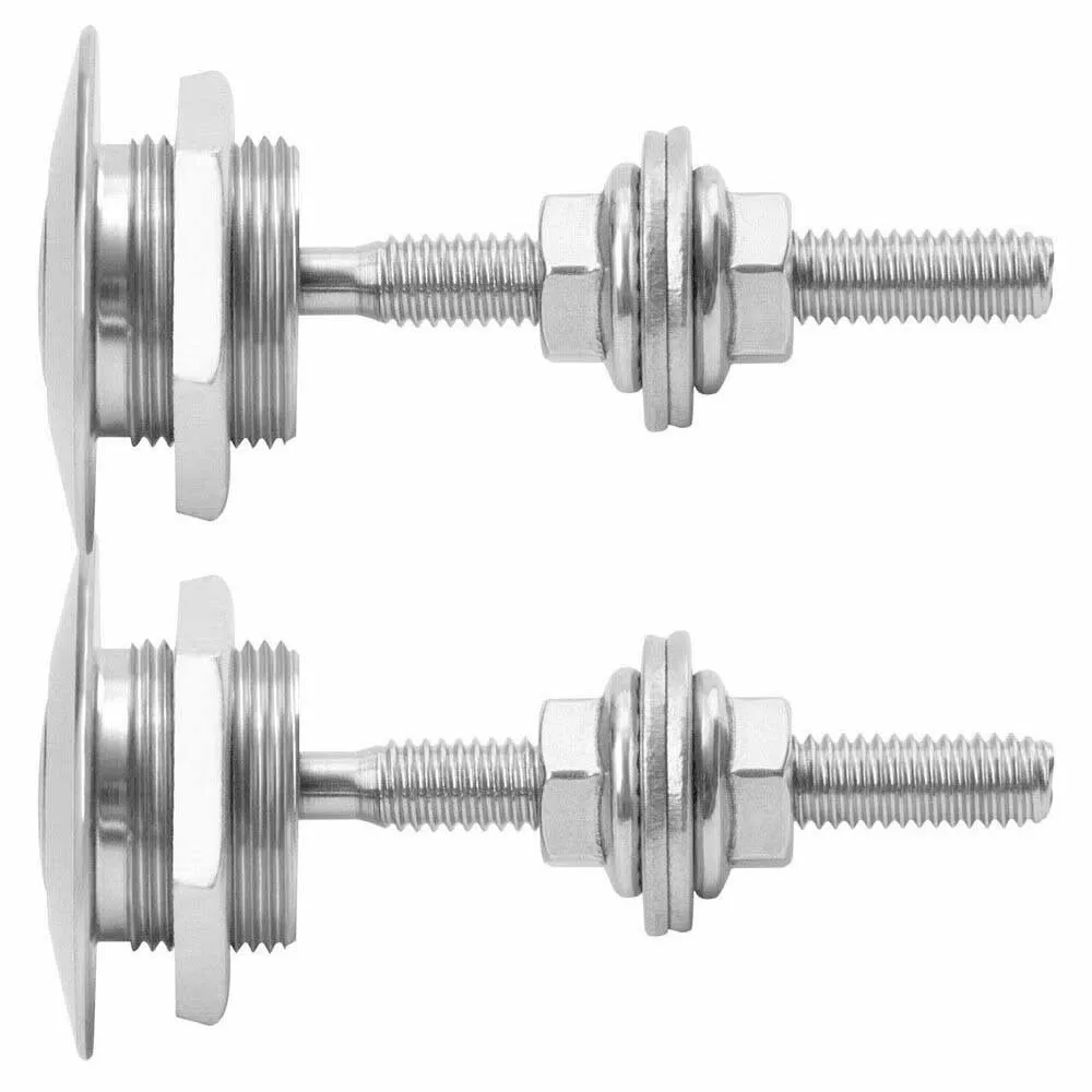

Car Bumper Push Button Quick Release Latch Clip Silver 2pcs 55mm Bonnet Lock