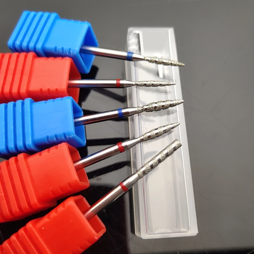 5 Type Diamond Nail Drill Milling Cutter for Manicure Rotary Drill Bits Grinder Burr Cuticle Clean Nail Accessory Tool