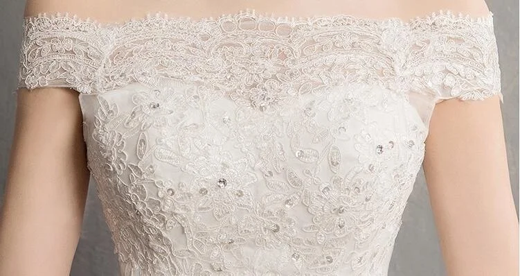 Vestido De Novia кружевное свадебное платье модное платье невесты Быстрая