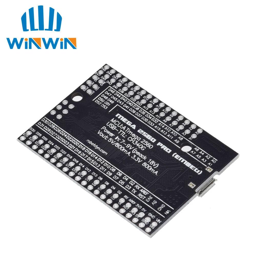 MEGA 2560 PRO Embed CH340G/ATMEGA2560-16AU Chip with male pinheaders Compatible for Arduino Mega2560