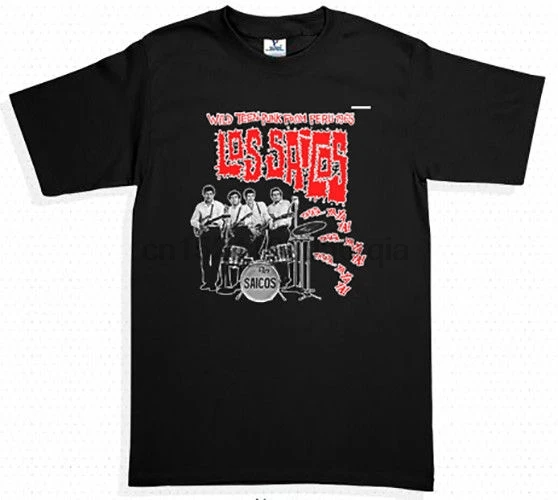 Футболка LOS SAICOS от S до 2XL Подростковая футболка из Перу в стиле панк гаража