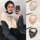 Ruoshui 2021 женский цветочный банданы шарфы для волос резинка для волос с цветами аксессуары для волос головной убор головной платок тюрбан