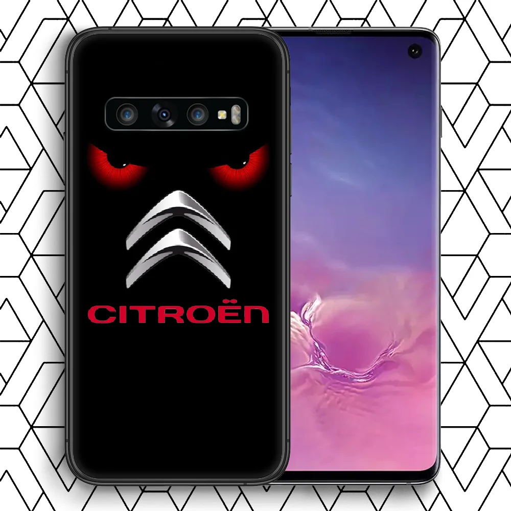 

Citroen Phone Case For Samsung Galaxy Note S 8 9 10 20 Plus E Lite Uitra black Funda Fashion Etui Trend Coque Silicone Prime