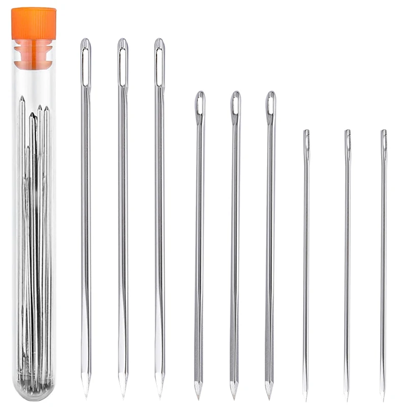 LMDZ кожаные треугольные иглы Кожаные Ручные Швейные большая игла для глаз кожа