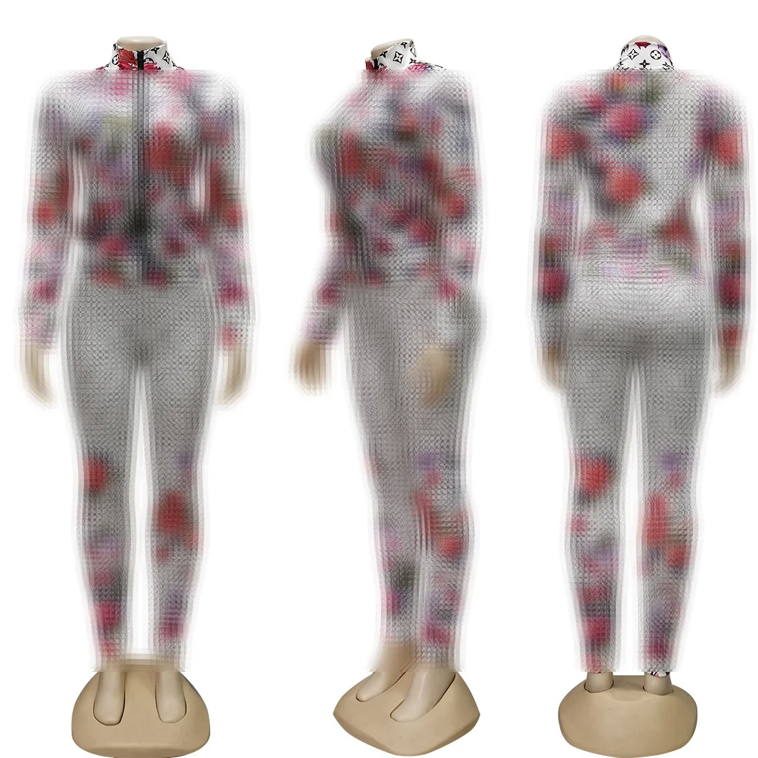 

J2144 Fall Designer For Women Casual Set Of Fashion Printing Home Clothes Lounge Wear Stacked Leggings Tracksuit Club Outfits