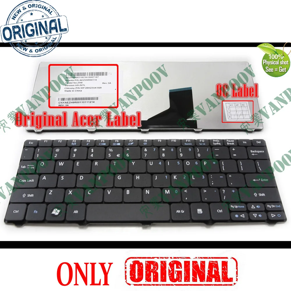 Новая клавиатура US для Acer Aspire One 521 522 533 D255 D255E D257 D260 D270 NAV70 nav01 пав70 ZH9 AO521 AO522 AO533 AOD255