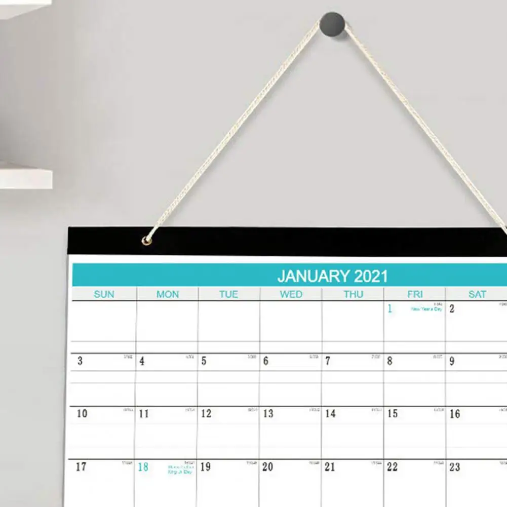 

2021 English Desktop Calendar Wall Hanging High Quality Perfect Annual Planner for Office