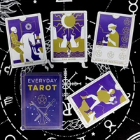 everyday tarot cards prophecy divination deck english version entertainment board game 78 sheetsbox