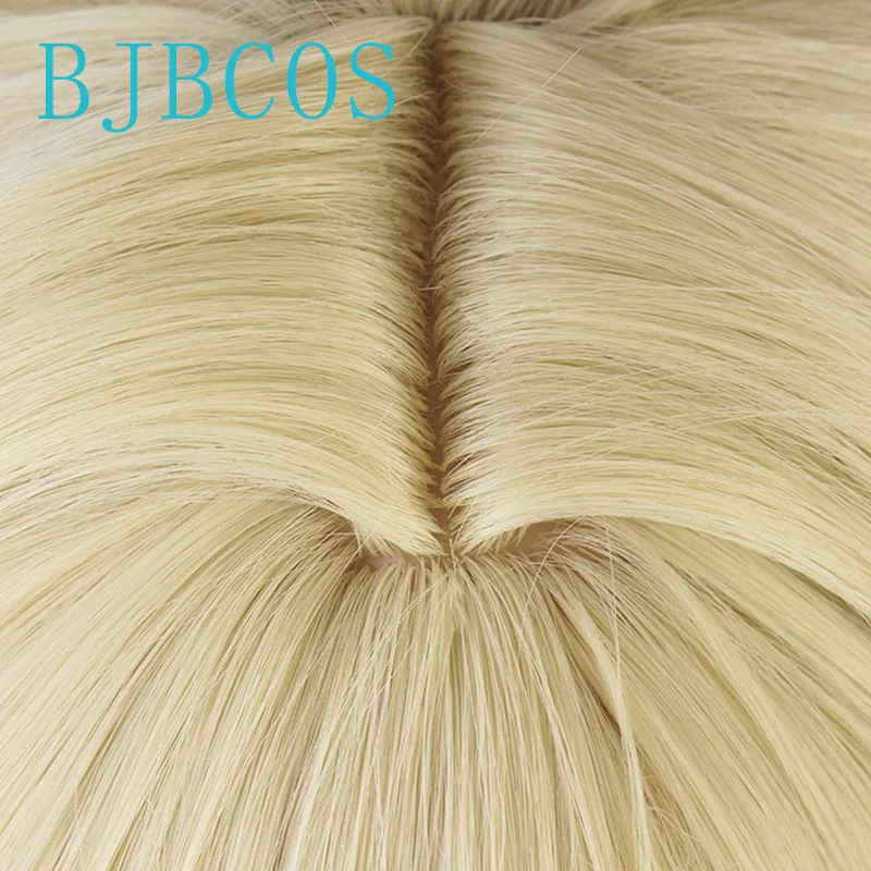 Парик для косплея из игры Genshin Impact Барбара светло-желтый Deaconess 40 см льняной с